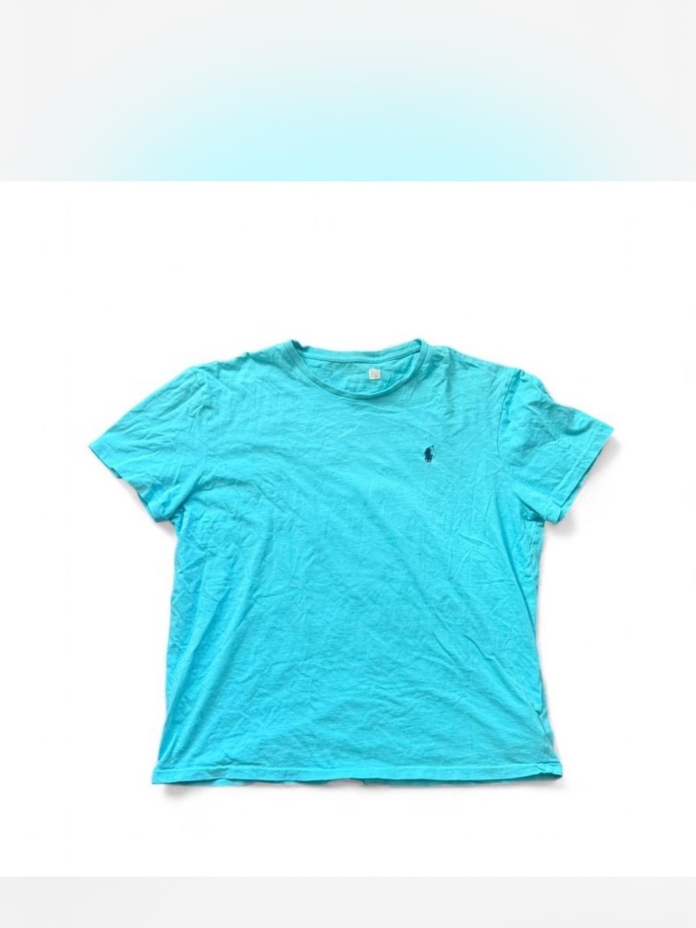 Polo Ralph Lauren Aqua/ Turquoise Polo Logo Crewneck Tee
